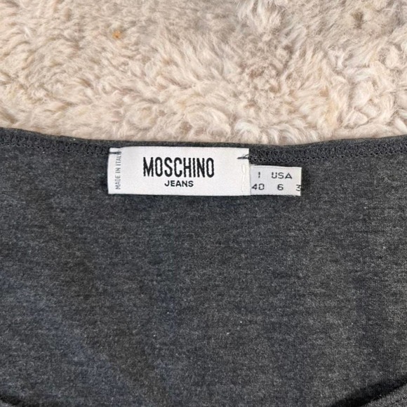 ๐ก๐  Authentic RARE Moschino Spell Out Rope โLove or Sex?โ Top Size S - Picture 4 of 4